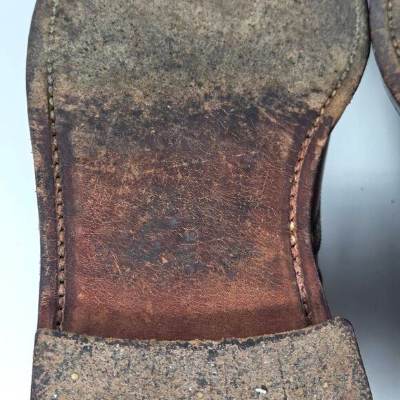 POLO RALPH LAUREN X CROCKETT & JONES MARLOW CIGAR SHELL CORDOVAN WINGTIPS 8.5 D - Picture 10 of 11